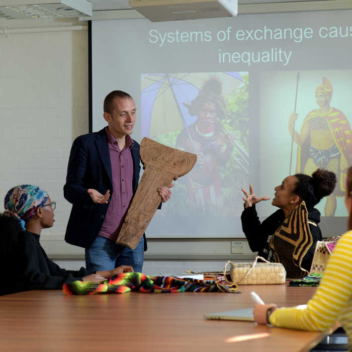 Image of Lecturer teaching at Brunel